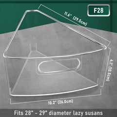 JEISSLIA bac installé sur lazy susan montrant rangement ordonné