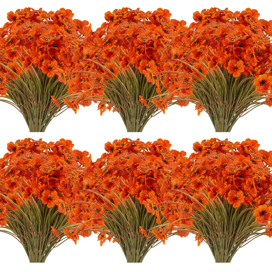 JEMONG vue avant du lot de 20 bouquets pour décoration automnale durable