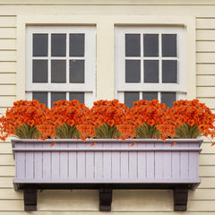 JEMONG jardinière sur rebord de fenêtre avec bouquets pour un rendu naturel