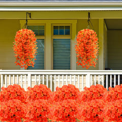 JEMONG fleurs suspendues sur balcon apportant chaleur décorative sans entretien