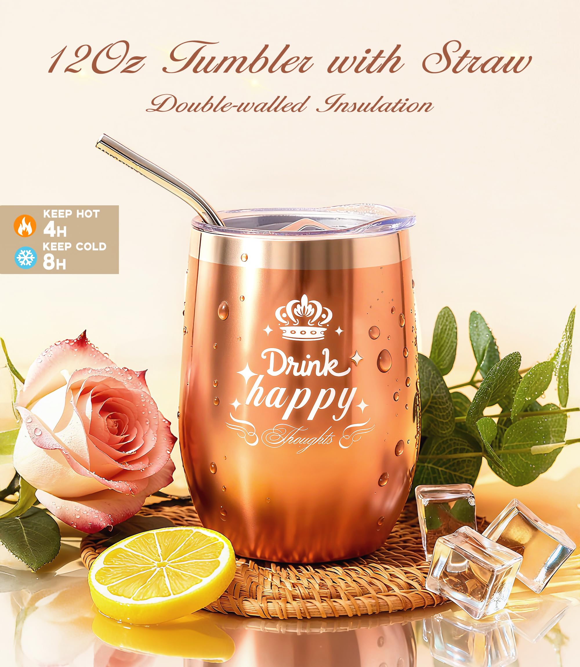 Jeowoqao tumbler 12oz en usage, conserve boisson à portée