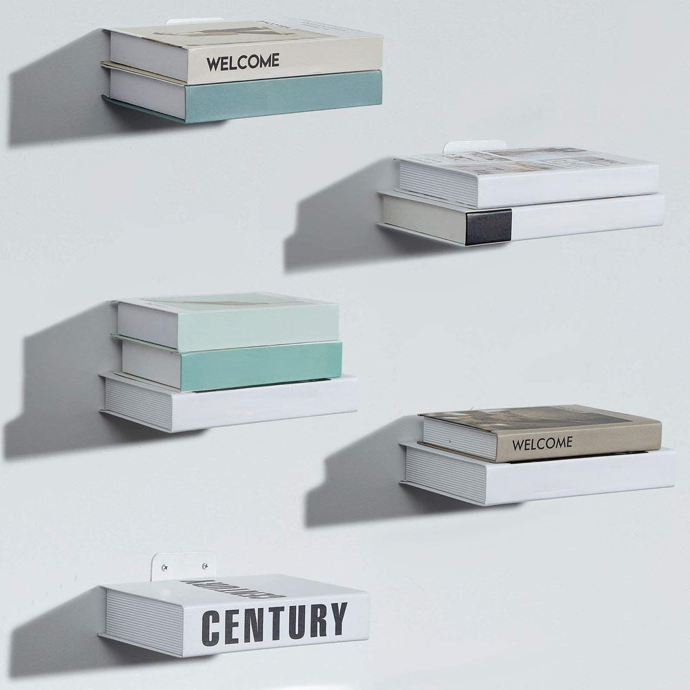 Jetec étagère en usage avec livres créant effet flottant décoratif