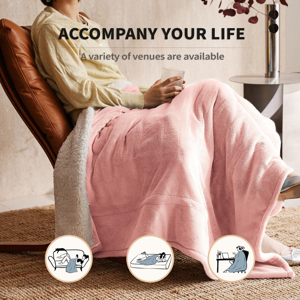 JET'S HOME couverture pliée montrant facilité de rangement et transport