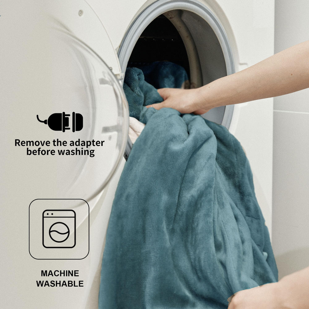 JET'S HOME télécommande et cordon illustrant les 4 niveaux de chaleur et simplicité de réglage