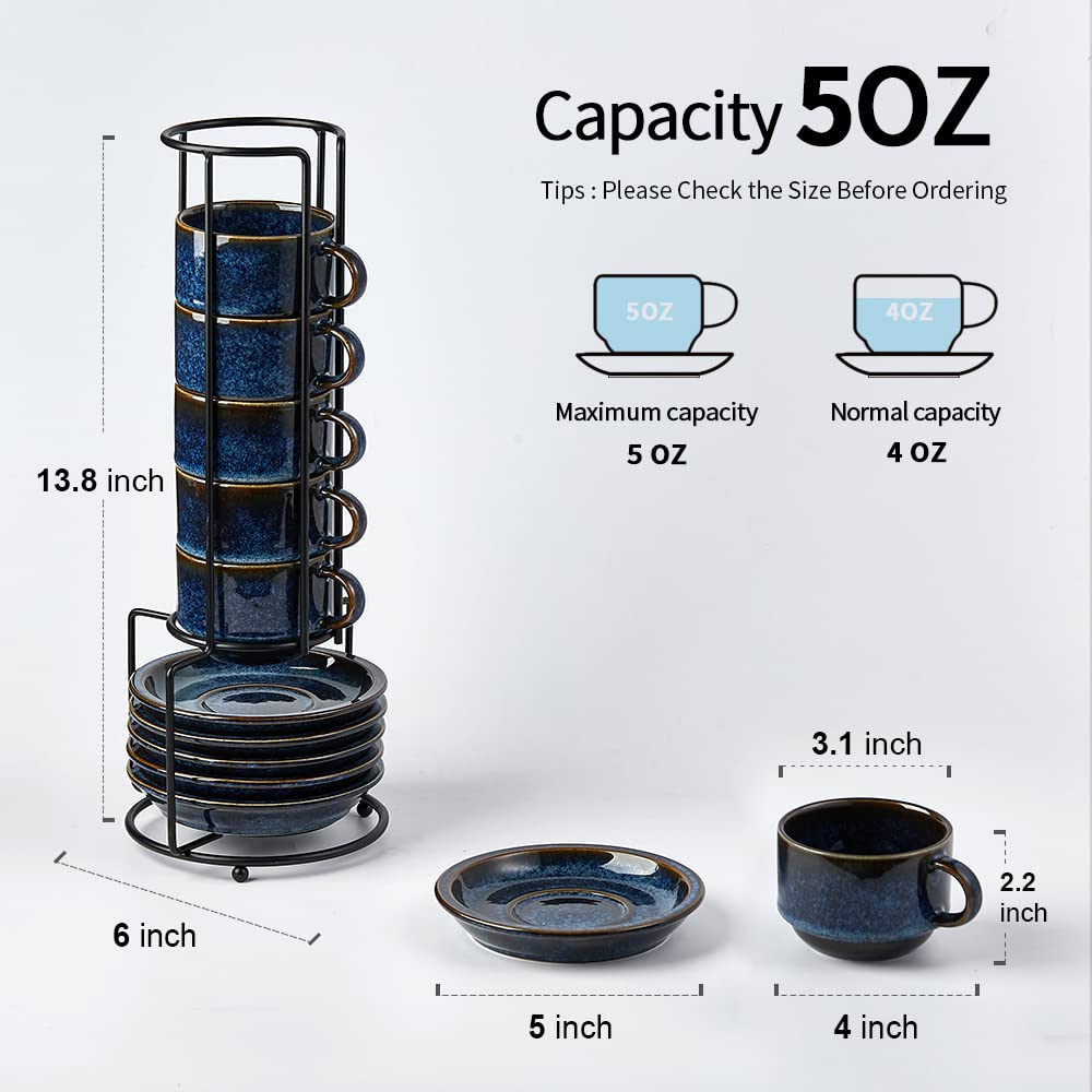 JIEMEI HOME tasse tenue en main, capacité idéale de 4 oz