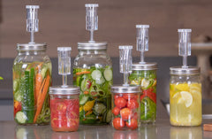 JILLMO poids en verre gros plan pour maintenir légumes immergés