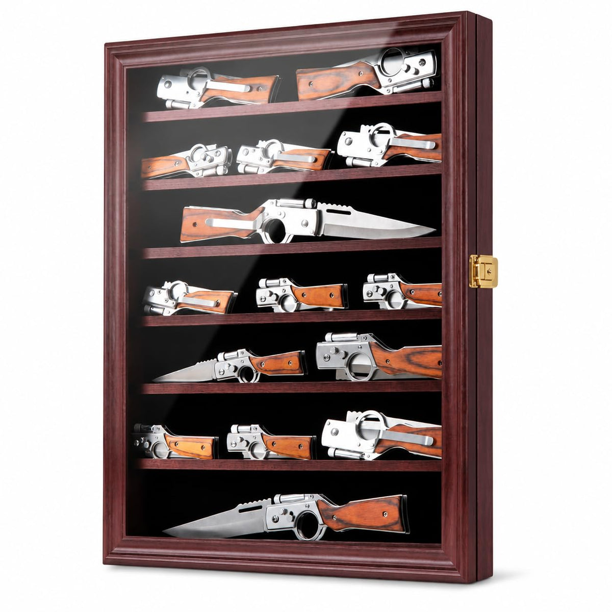 Jinchuan vitrine cerisier face visible, met en valeur la collection
