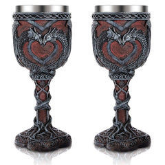 Jinei coupe face avant montrant le motif dragon et apportant un accent gothique