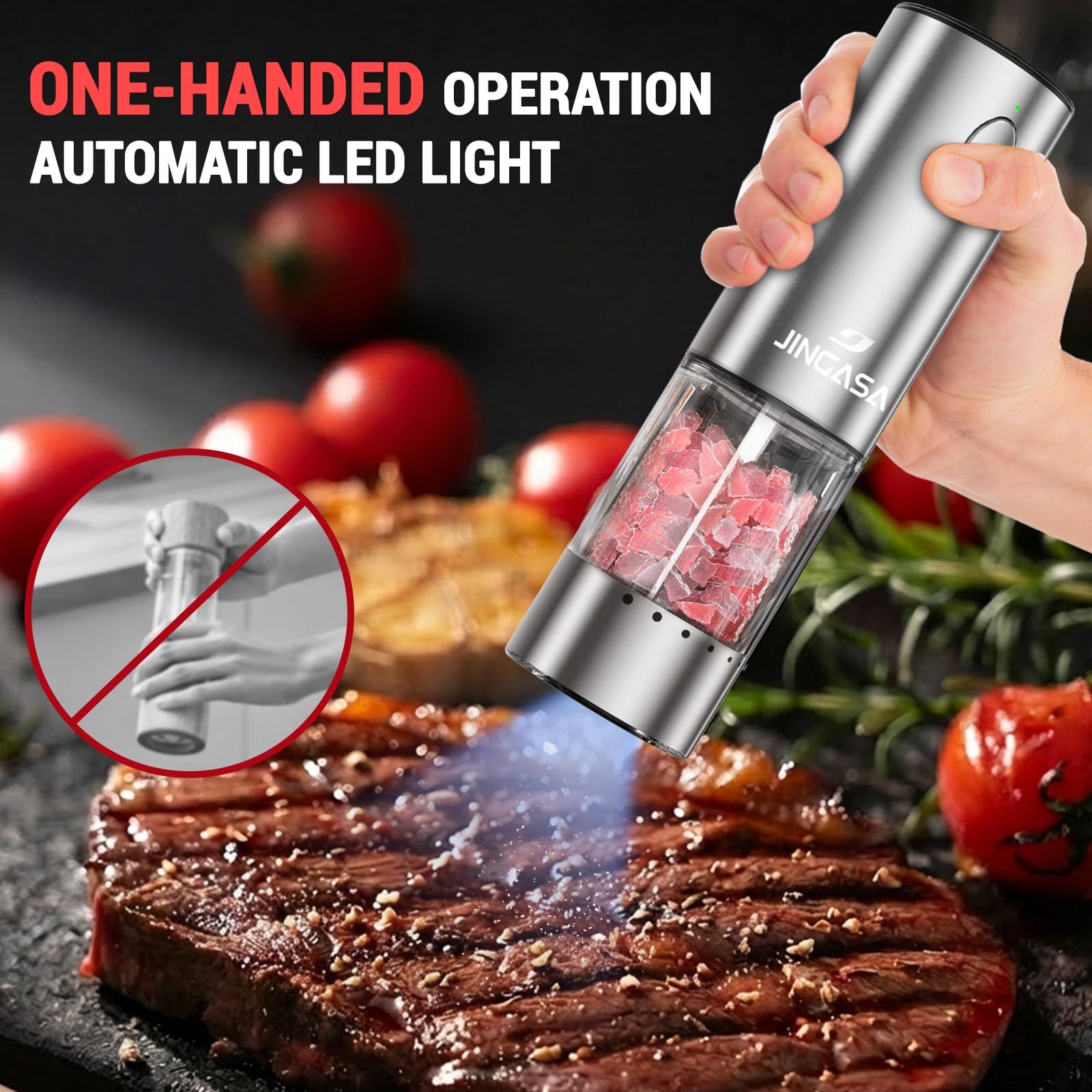 JINGASA LED intégrée éclairant l'assiette pour un dosage visible
