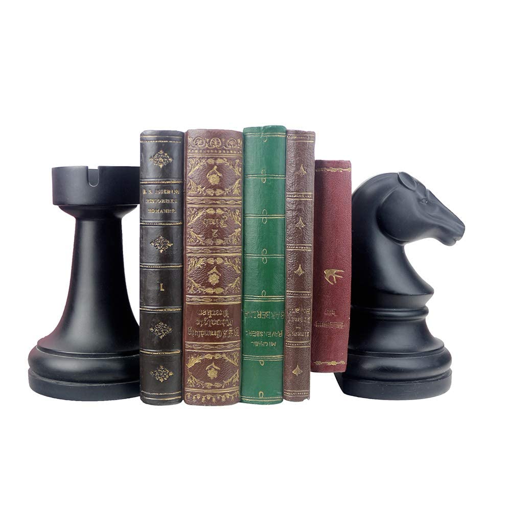jinhuoba serre-livres échecs vue de face élégance décorative
