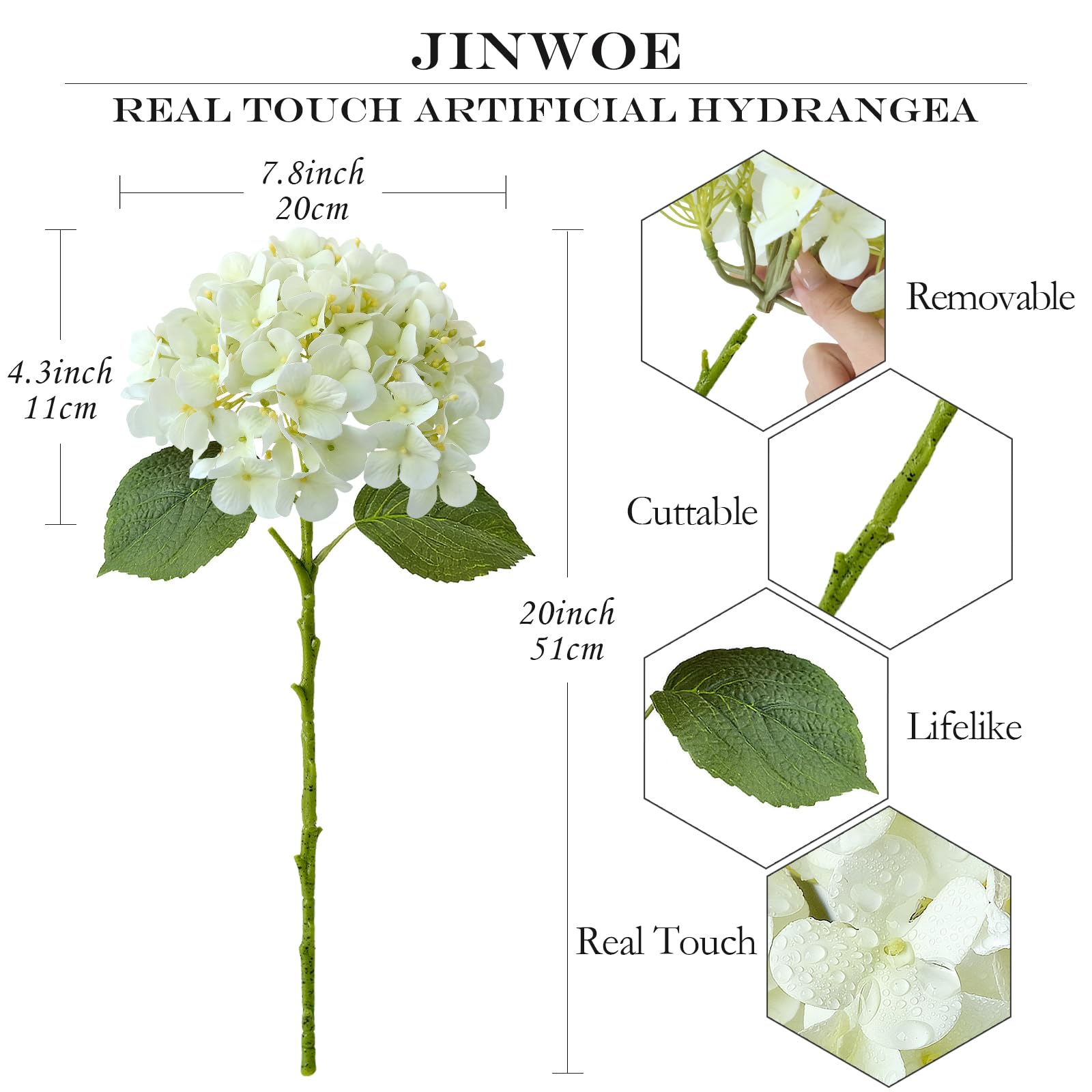 JINWOE bouquet centre de table élégant pour événement