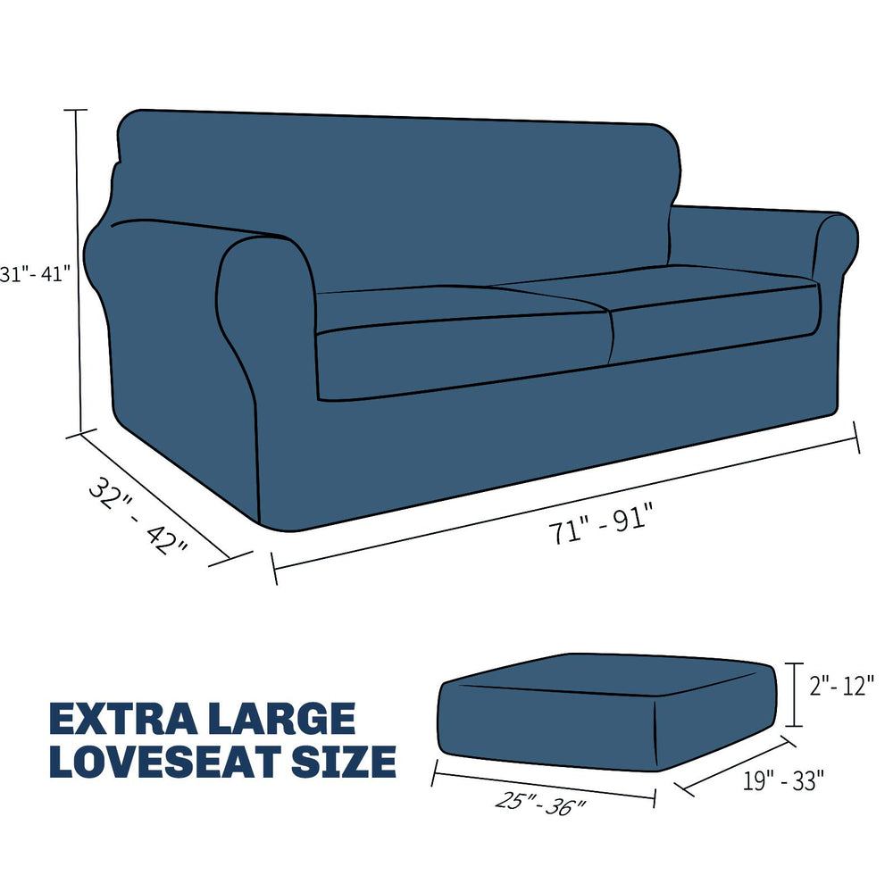 JIVINER comparaison taille XL sur canapé, révéle compatibilité 71–91 pouces