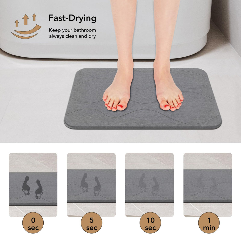 JIZEUO tapis en usage dans douche démontrant sécurité antidérapante
