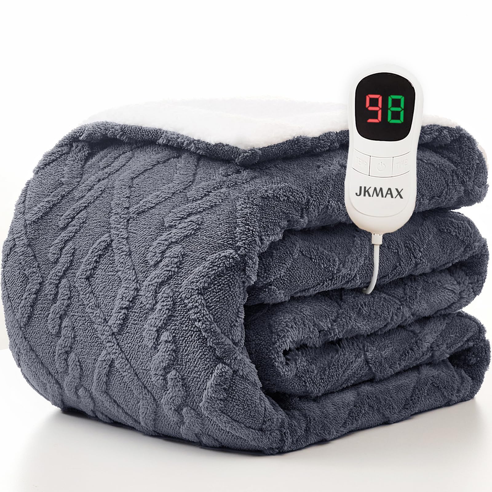 JKMAX couverture avant emballage montrant taille full et finition cosy