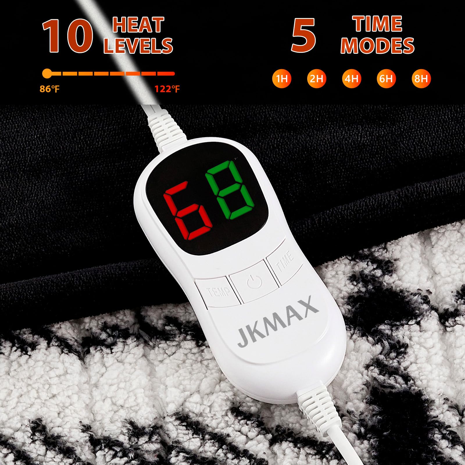 JKMAX télécommande simple trois boutons contrôle 10 niveaux et minuterie