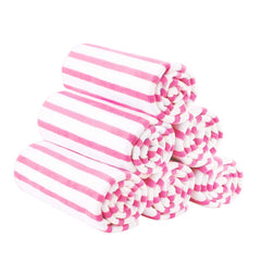 JML serviette avant packaging cabana rose montrant design rayures et utilité plage