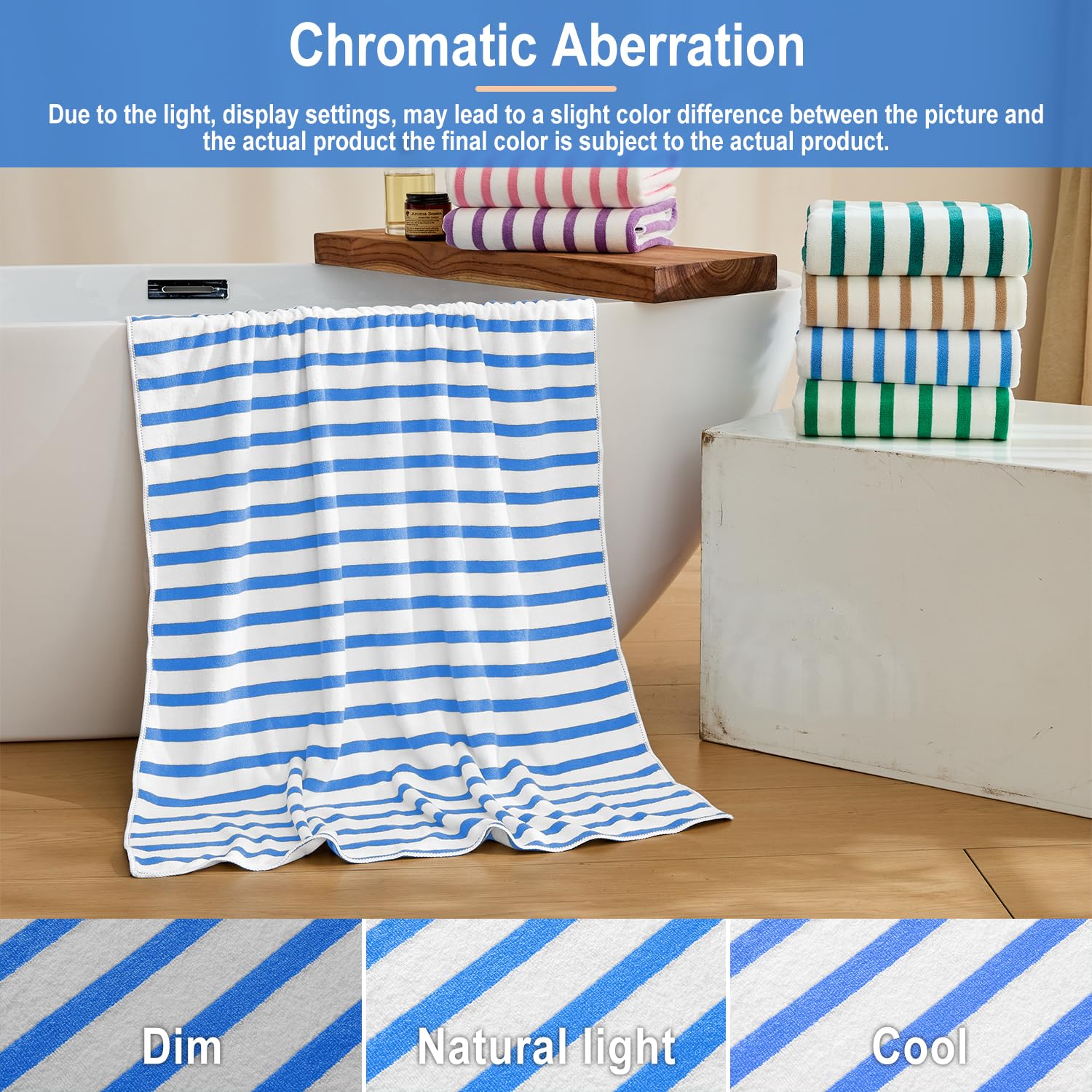 JML serviette à côté d'une main pour montrer taille pratique et maniabilité