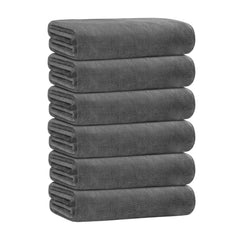 JML serviette face pliée gris montrant taille et finition, gain de rangement