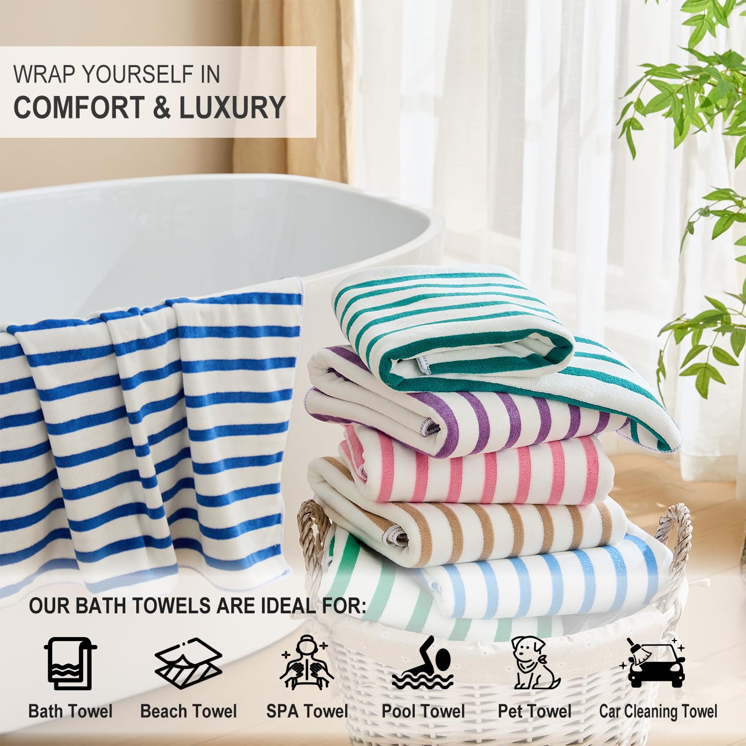 JML serviette pliée en format compact idéale pour valise et rangement