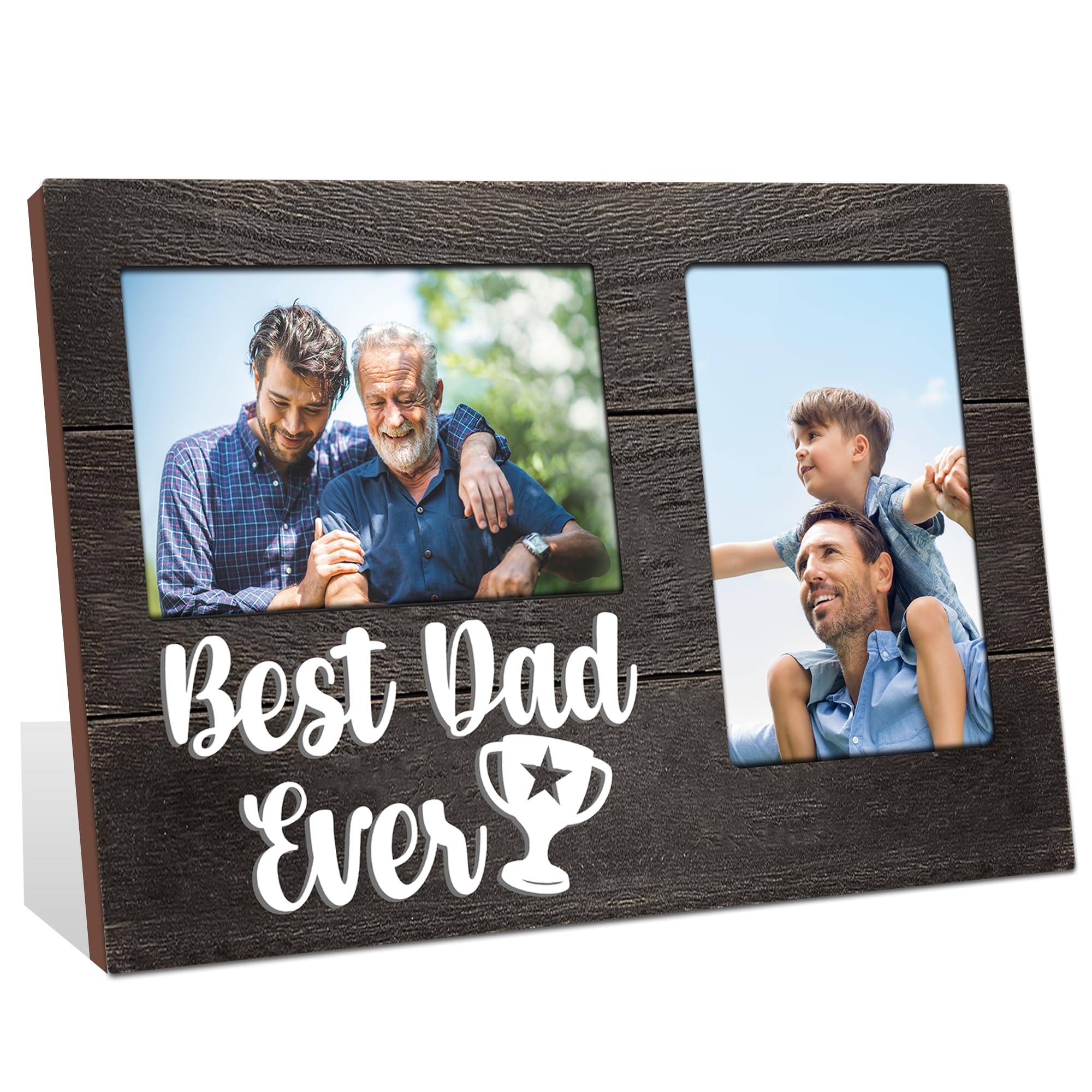 jndje cadre photo 3D face montrant deux photos et accueil affectif