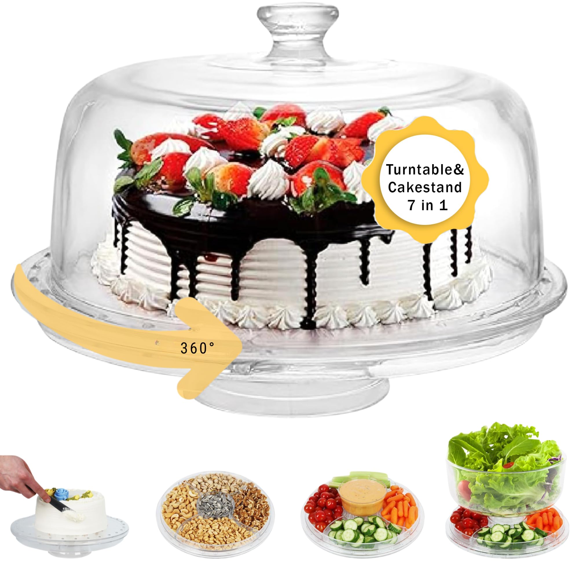 JOEY'Z présentoir gâteau face complète montrant élégance et polyvalence