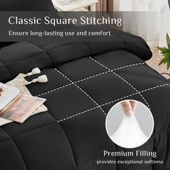 JOLLYVOGUE couette posée sur lit king, apparence volumineuse