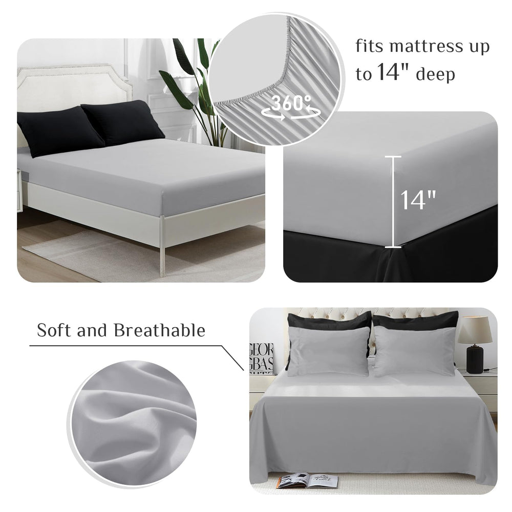 JOLLYVOGUE drap-housse à poche profonde, maintien sécurisé du matelas