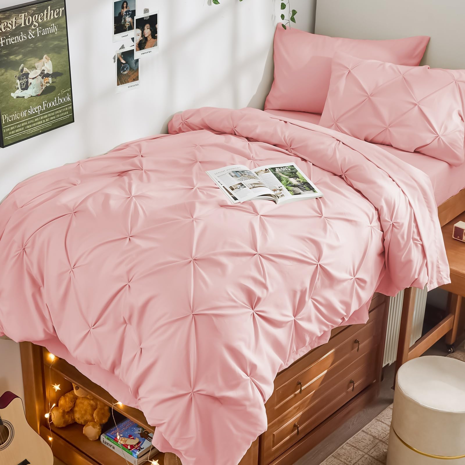 JOLLYVOGUE face avant de la couette pintuck apportant élégance et focal point