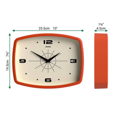 JONES CLOCKS horloge installée dans une cuisine apportant accent couleur