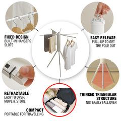 JOOM étendoir sur balcon résistant pour séchage extérieur pratique