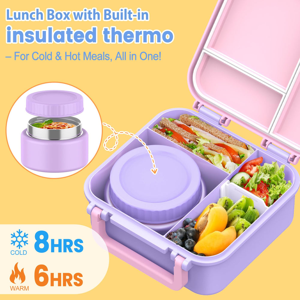 JOOPETALK boîte bento insérée dans sac à dos pour illustrer dimension adaptée aux enfants