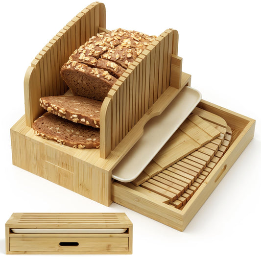 Joothlin face avant du trancheur en bambou montrant design compact et rangement