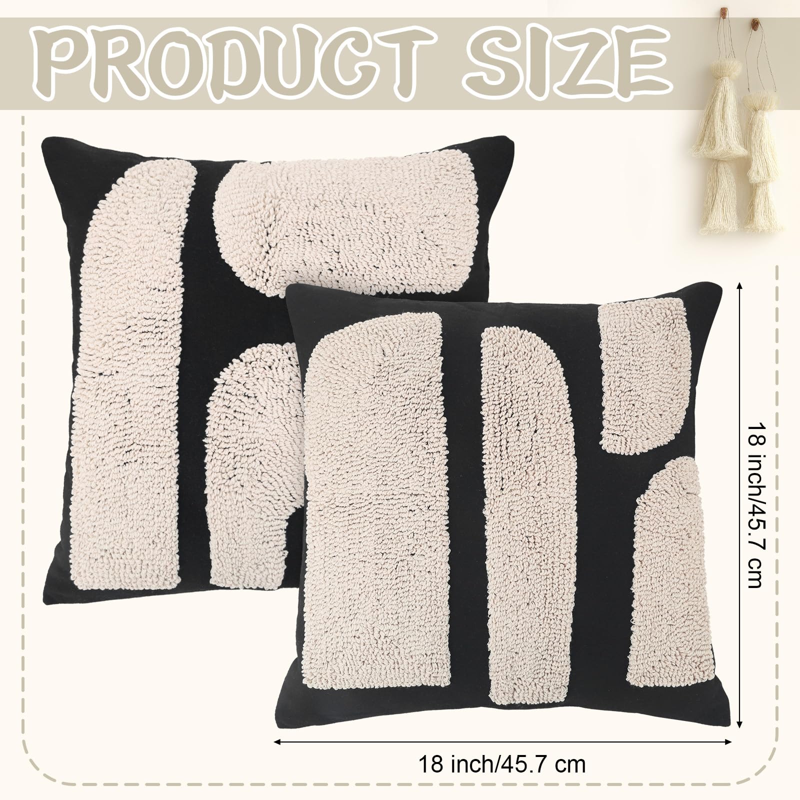 Joottuan gros plan texture tuftée et broderie apportant relief décoratif