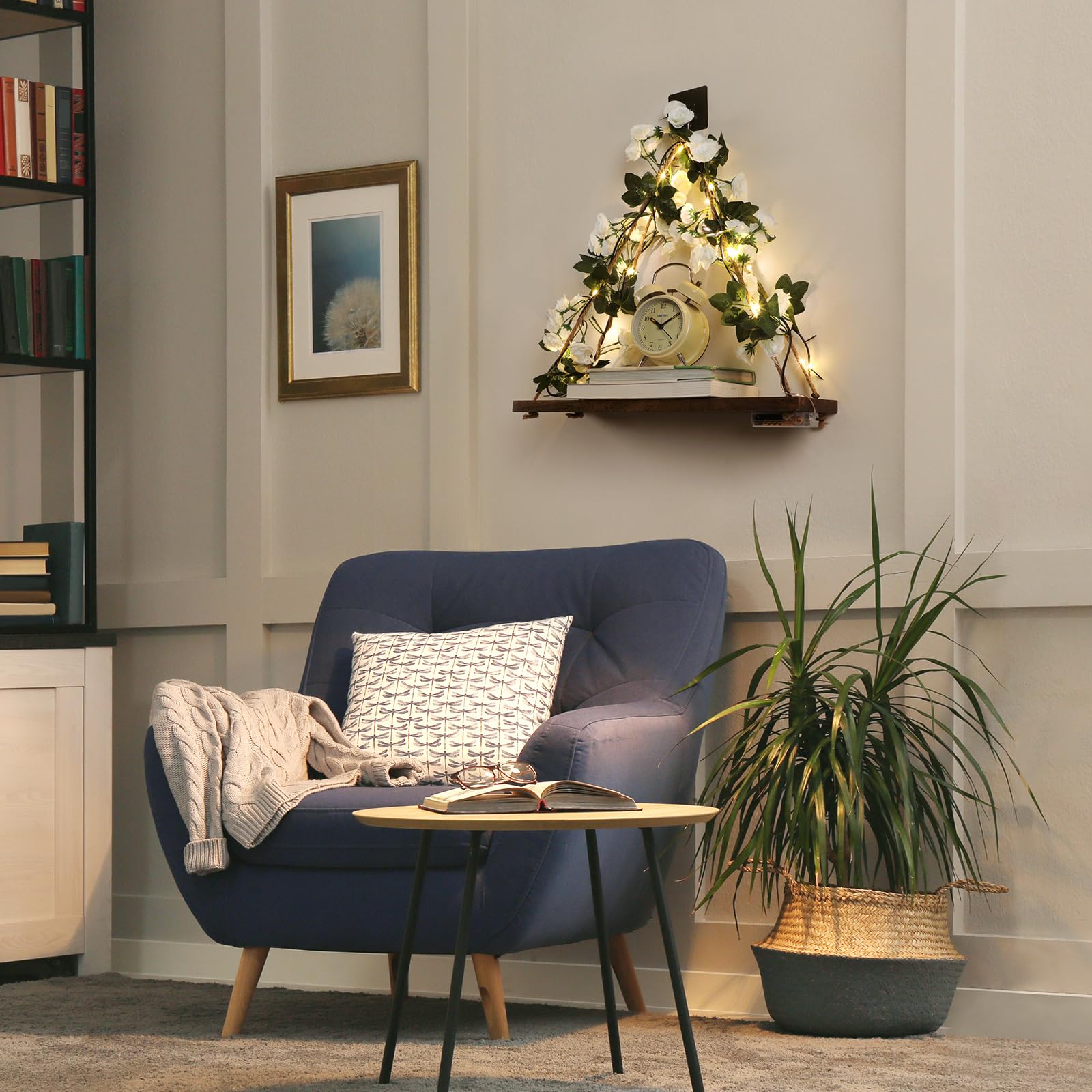 JOPSTDI gros plan feuilles décoratives apportant charme boho