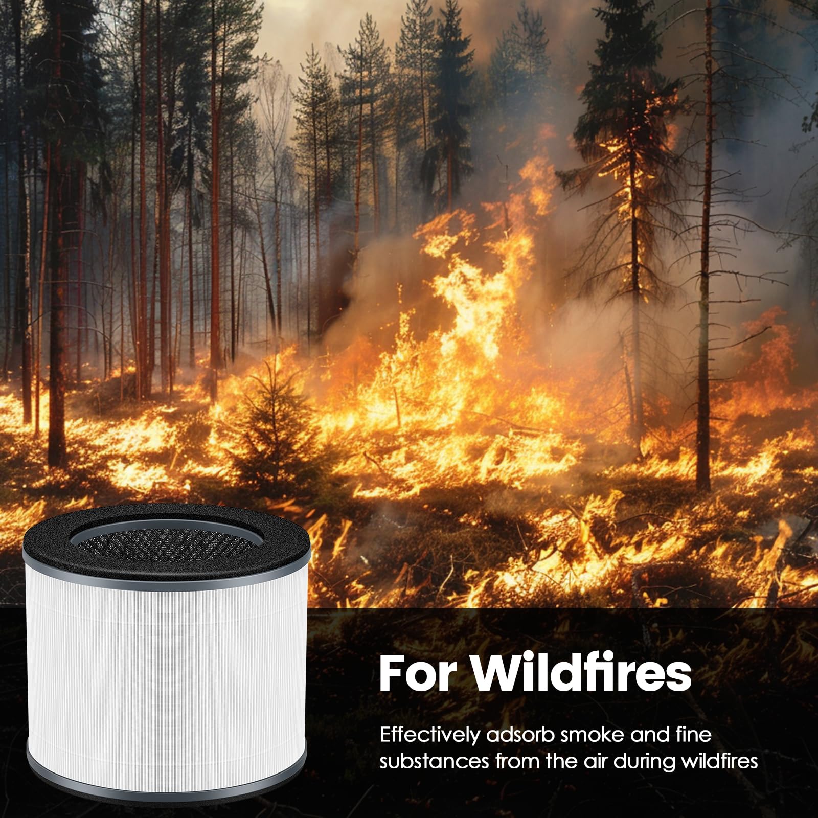 JORAIR purificateur en salon avec filtre AP-T10FL démontrant air plus frais à la maison