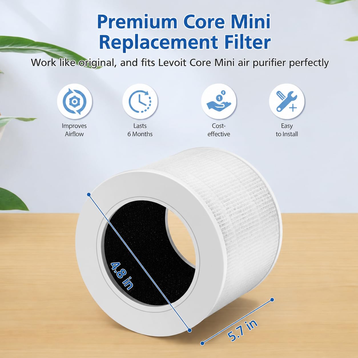Filtre JORAIR Core Mini en situation dans une chambre pour air intérieur plus frais