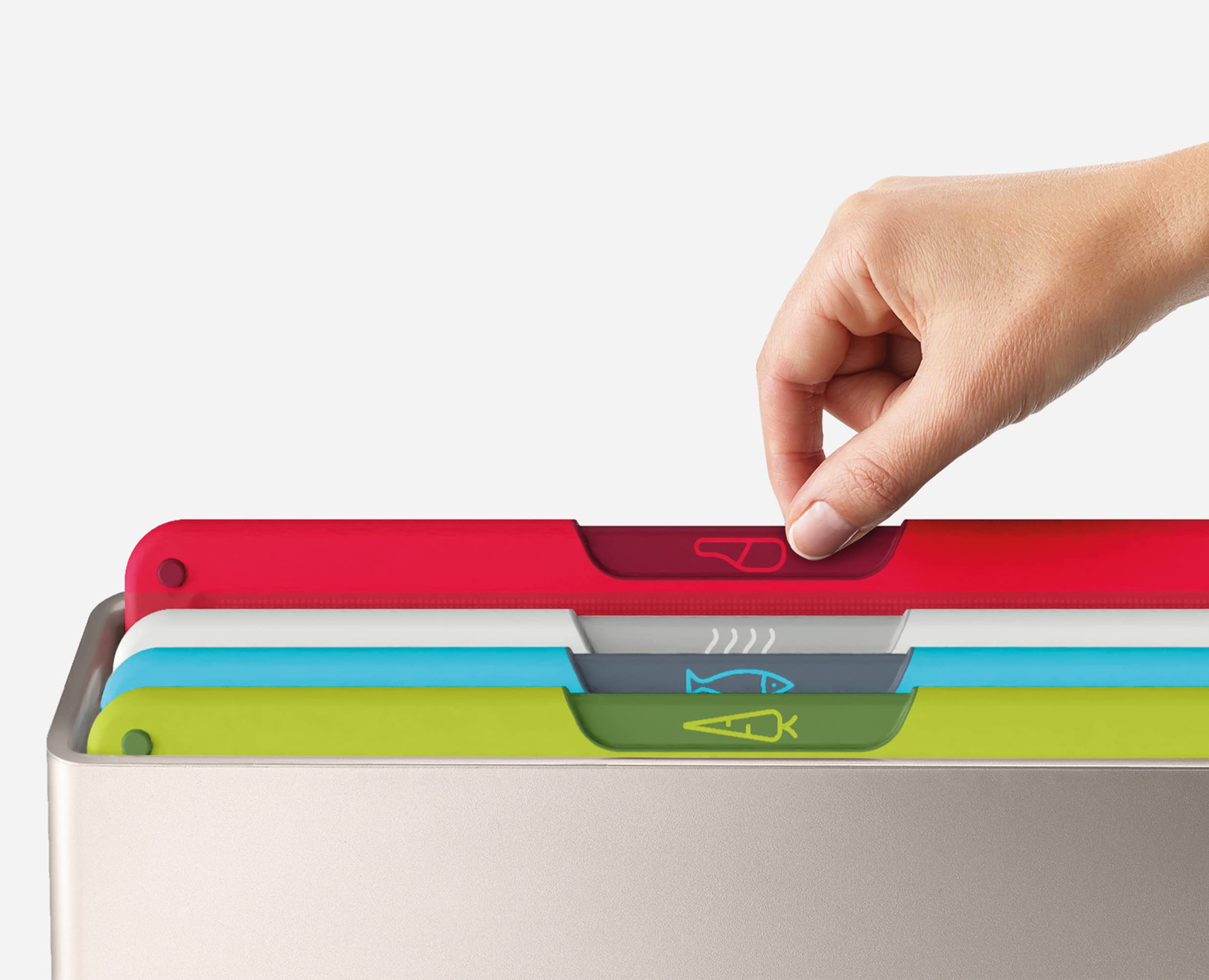 Joseph Joseph planche utilisée pour couper légumes, stabilité et confort