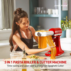 Jovan Home rouleau en inox gros plan, met en valeur surface lisse pour pâtes régulières