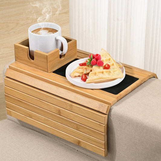 Joy&Grace plateau accoudoir face avant montrant stabilité pratique