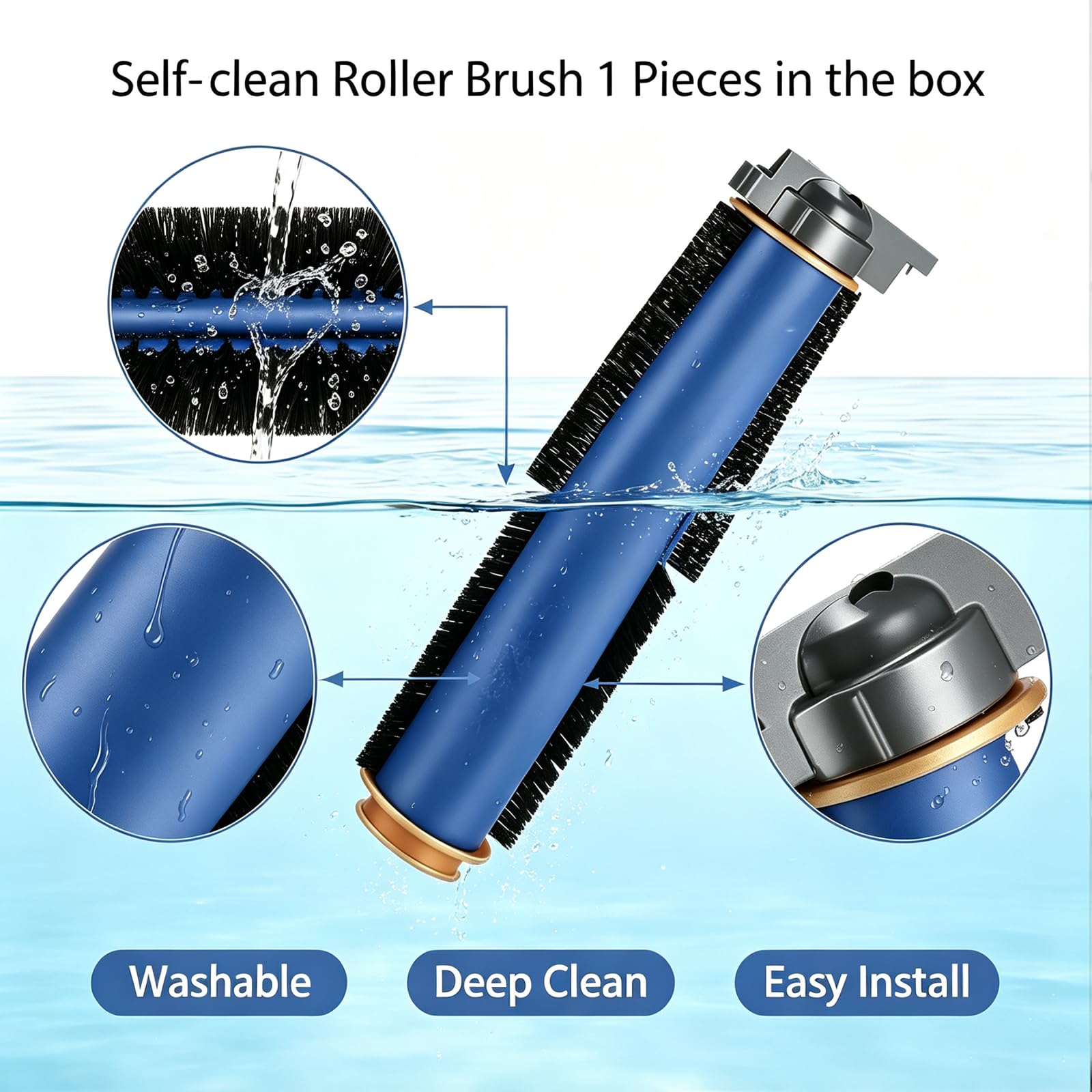 JoyBros brosse latérale triple en détail pour un nettoyage précis des plinthes