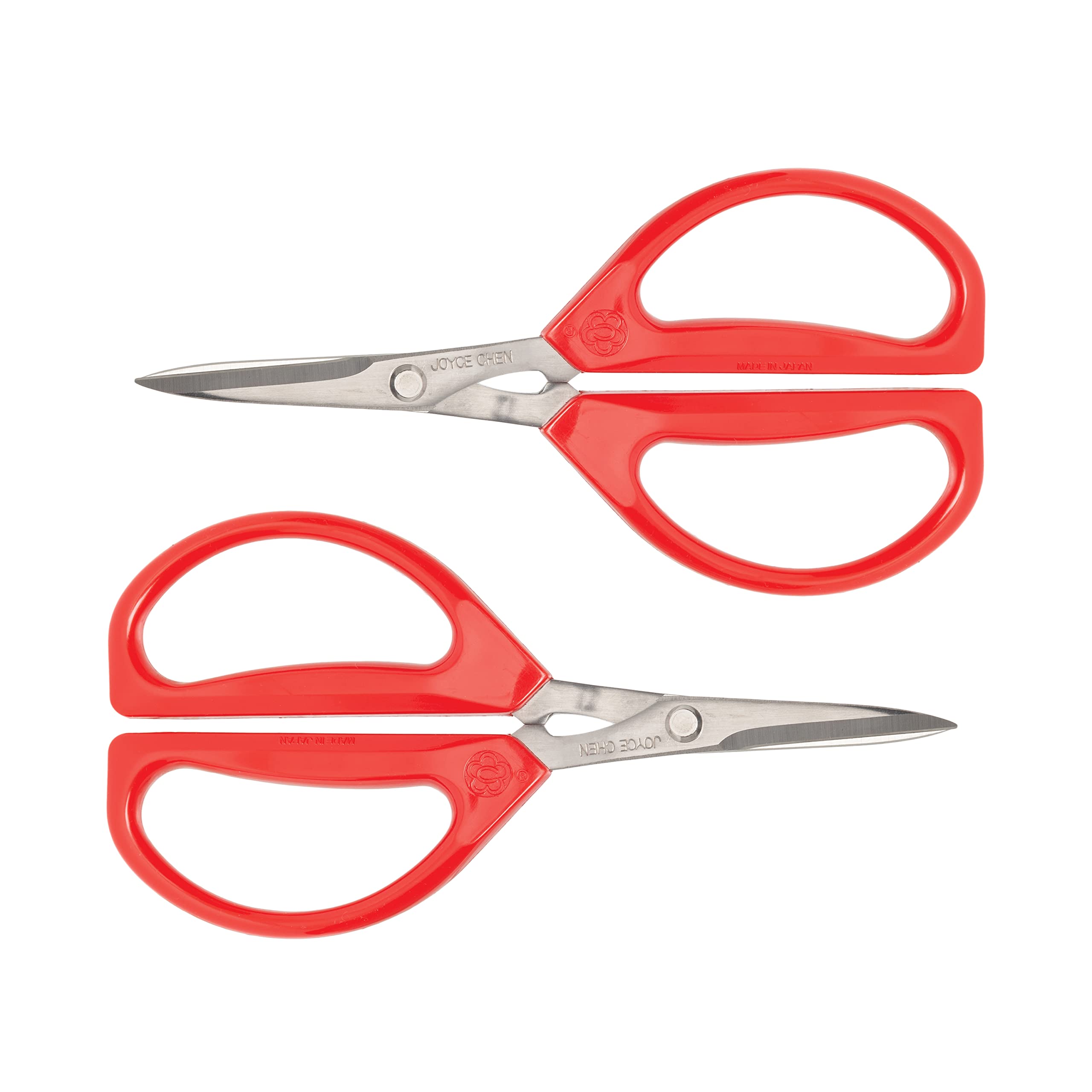 JOYCE CHEN face emballage montrant lot de deux et couleur rouge pratique