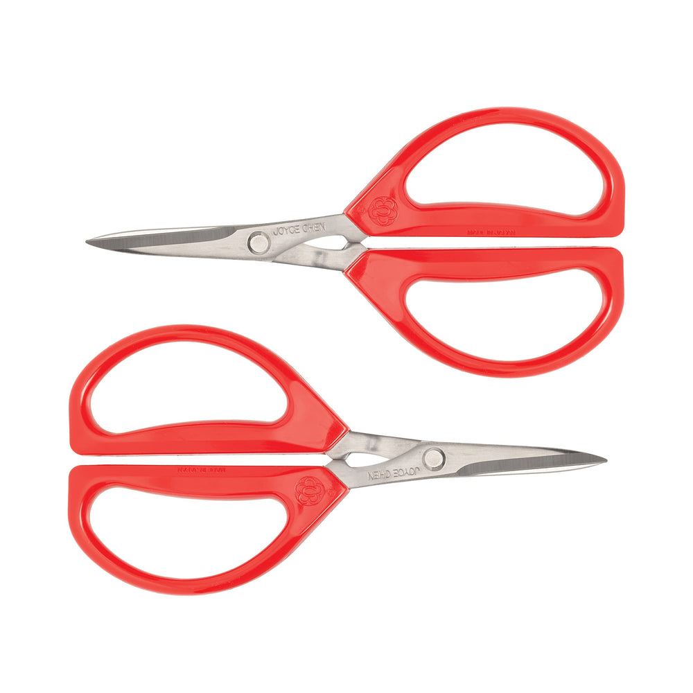 JOYCE CHEN face emballage montrant lot de deux et couleur rouge pratique