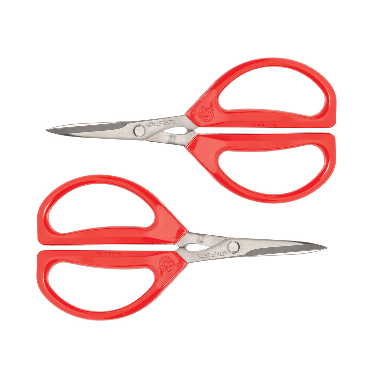 JOYCE CHEN face emballage montrant lot de deux et couleur rouge pratique