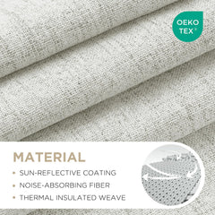 Joydeco gros plan sur le tissu soulignant la texture et la durabilité