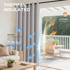 Joydeco doublure grise montrant blocage UV et lumière