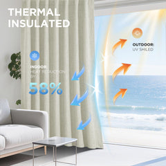 Joydeco panneaux accrochés dans chambre créant obscurité instantanée