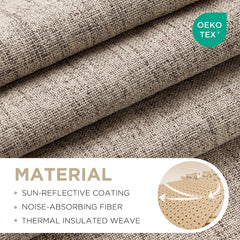 joydeco gros plan de la texture lin offrant aspect naturel durable