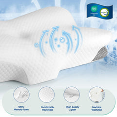 JOYENERGY oreiller utilisé par dormeur de côté réduit pression d'épaule