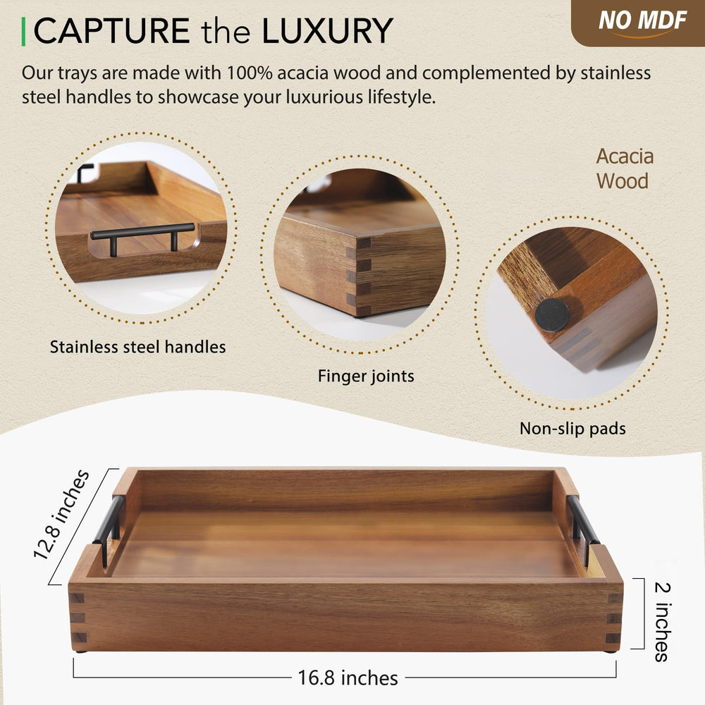 Joy&Grace gros plan du grain d'acacia apportant chaleur et texture