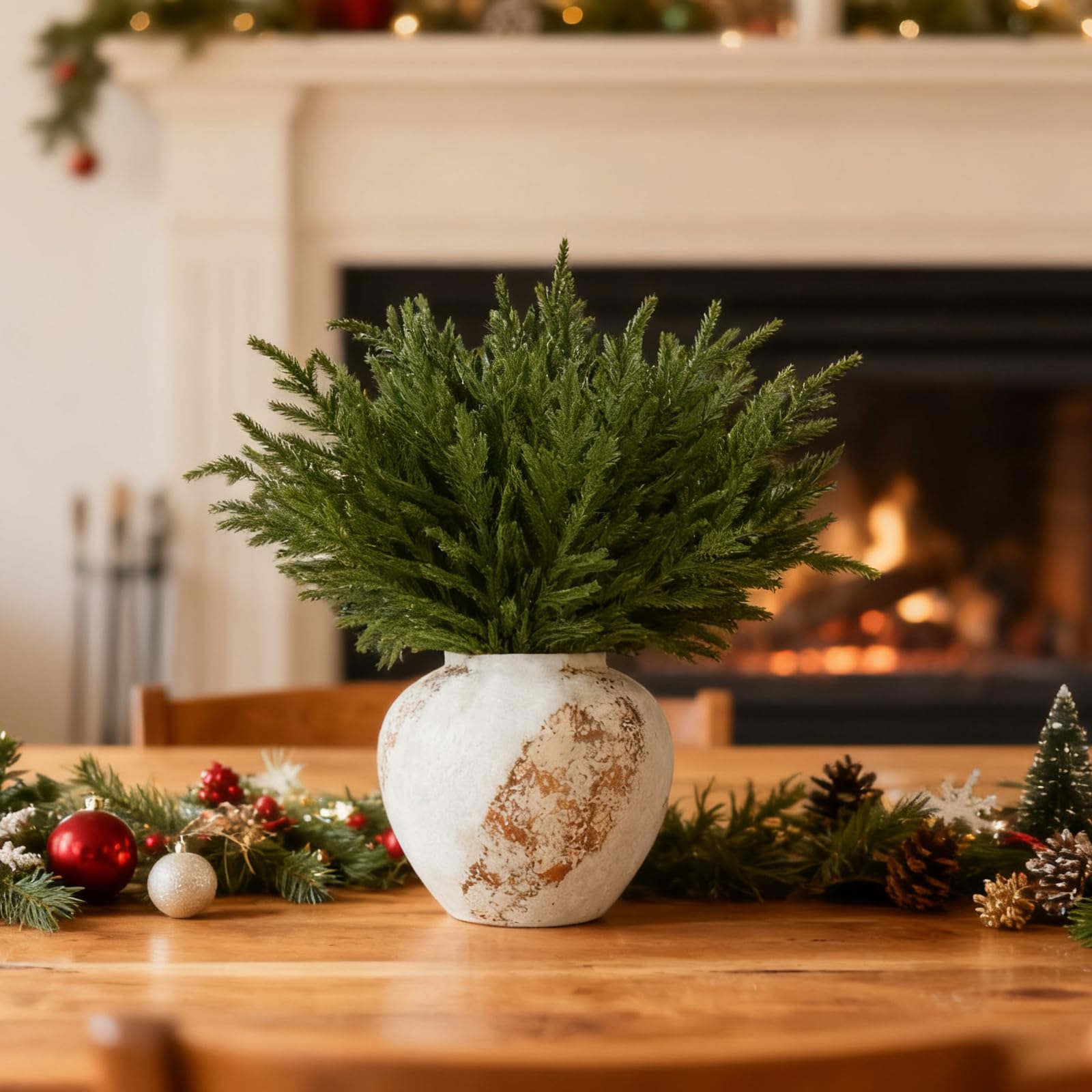 joyhalo composition sur cheminée créant une atmosphère festive durable